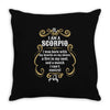 i am a scorpio Throw Pillow