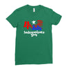 happy independence day the united states Ladies Fitted T-Shirt