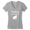 Daddy Bear - Baby Bear Custom Name Women's V-Neck T-Shirt