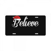 believe License Plate