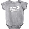 up all night playing battle gaming Baby Bodysuit