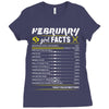 February Girl Facts Pisces Ladies Fitted T-Shirt