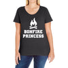 Bonfire Princess Ladies Curvy T-Shirt