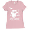 drummer Ladies Fitted T-Shirt
