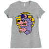 loup de cartoon Ladies Fitted T-Shirt