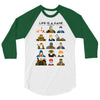 life is a game 3/4 Sleeve Shirt
