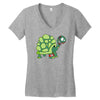 tortue nazie zombie Women's V-Neck T-Shirt