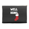 well hung endowed christmas stocking funny Accessory Pouches