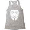 anonymous mask Racerback Tank