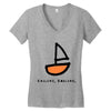 sailing Women's V-Neck T-Shirt