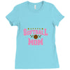softball mom glitter Ladies Fitted T-Shirt