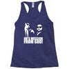 blues brothers inspired on a mission from god funny Racerback Tank