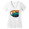 coffee and adventure Women's V-Neck T-Shirt