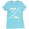 keeping it reel Ladies Fitted T-Shirt