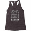 winter is coming ugly christmas sweater Racerback Tank