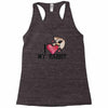 i love my rabbit Racerback Tank