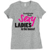 sexy ladies in the house Ladies Fitted T-Shirt