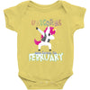 Born Unicorns-Born February Baby Bodysuit