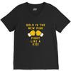 Gold Is The New Pink Fight Like A Kid! V-Neck Tee