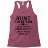 I Love You Aunt Racerback Tank
