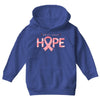 breast cancer hope Youth Hoodie