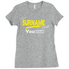 it's a surname thing Ladies Fitted T-Shirt