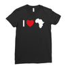 i love africa Ladies Fitted T-Shirt