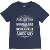 And 8th Day God Look Down So God Made A Aries Guy V-Neck Tee