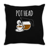 pot head Throw Pillow