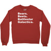 bears, beets, battlestar galactica Crewneck Sweatshirt