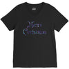 merry christmas colorful glitter V-Neck Tee