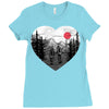 hike and love Ladies Fitted T-Shirt