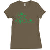 thc pot leaf molecule Ladies Fitted T-Shirt