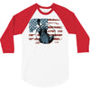 us flag 3/4 Sleeve Shirt