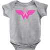 breast cancer wonder woman Baby Bodysuit