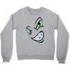 angry cartoon face Crewneck Sweatshirt