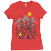 camp fire Ladies Fitted T-Shirt