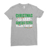 christmas so hard santas elves wanna find me Ladies Fitted T-Shirt