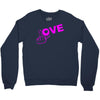 fuck love party Crewneck Sweatshirt