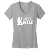I Love Milf Women's V-Neck T-Shirt