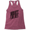 pop off street Racerback Tank