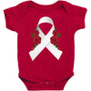 lung cancer white ribbon Baby Bodysuit