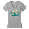 rock, paper, scissor hold Women's V-Neck T-Shirt