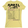 April Girl Facts Aries Ladies Fitted T-Shirt