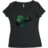 tropical santa Women's Triblend Scoop T-shirt
