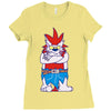 wild aztec monster Ladies Fitted T-Shirt