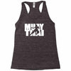 muay thai mma gym sport gym train Racerback Tank