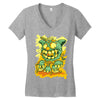 cat monster Women's V-Neck T-Shirt