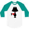 i love lamp 3/4 Sleeve Shirt