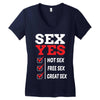 Sex Yes Please Women's V-Neck T-Shirt
